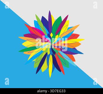 Illustration vectorielle de mandala dessiné à la main. Motif mandala simple pour la coloration. Mandala floral vecteur. Motif mandala décoratif géométrique. Illustration de Vecteur