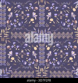 motif sans couture de papillons multicolores Illustration de Vecteur