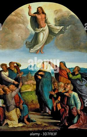 Ascension du Christ 1540 par Benvenuto Tisi dit il Garofalo 1476-1559, 15-16ème siècle, l'Italie, l'italien. Banque D'Images