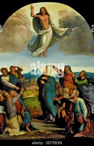 Ascension du Christ 1540 par Benvenuto Tisi dit il Garofalo 1476-1559, 15-16ème siècle, l'Italie, l'italien. Banque D'Images