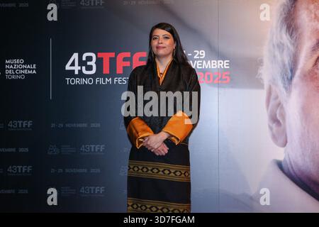 Turin, Italie. 25 novembre 2025. Dechen Roder participe à la conférence photo le 5e jour du 43e Festival du film de Turin à Turin. Crédit : SOPA images Limited/Alamy Live News Banque D'Images