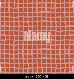 Fond de vecteur de grille ondulée dessiné à la main Illustration de Vecteur