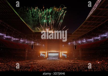 Green Day en direct au stade de Wembley Banque D'Images
