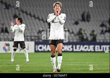 Shanghai, Chine Pr. 26 novembre 2025. Yuya Osako #10 de Vissel Kobe lors de l'AFC Champions League Elite East Region - Shanghai Shenhua FC (CHN) vs Vissel Kobe (JPN) au stade de Shanghai. Crédit : Meng Gao/Alamy Live News Banque D'Images
