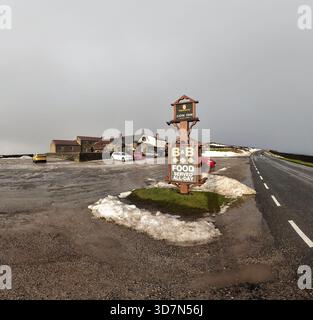 Le Lion Inn, Blakey Ridge paysage hivernal Banque D'Images