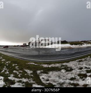 Le Lion Inn, Blakey Ridge paysage hivernal Banque D'Images