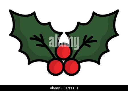 Icône de gui. style d'icône coloré. icône liée à noël. illustration vectorielle d'éléments de noël Illustration de Vecteur