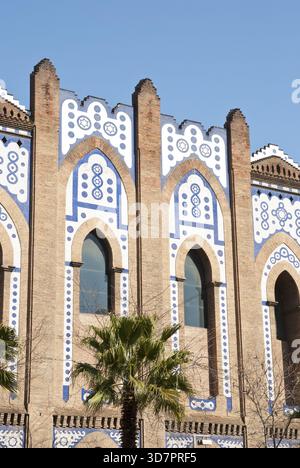 Bull ring, Plaza de Toros in Barcelona, Catalonia, Spain Stock Photo