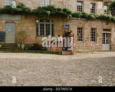 Commune de Locronan dans le département du Finistère en Bretagne dans le nord-ouest de la France. UE Banque D'Images