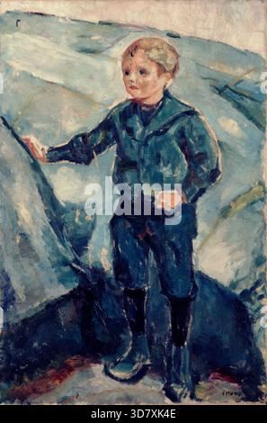 Garçon en bleu, c1900. Banque D'Images