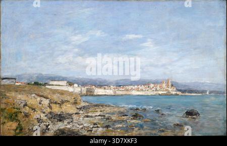 Vue d'Antibes, 1893. Banque D'Images