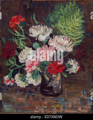 Vase avec œillets, 1886. Banque D'Images