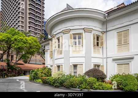Bâtiments anciens et neufs dans le centre de Singapour, Asie du Sud-est Banque D'Images