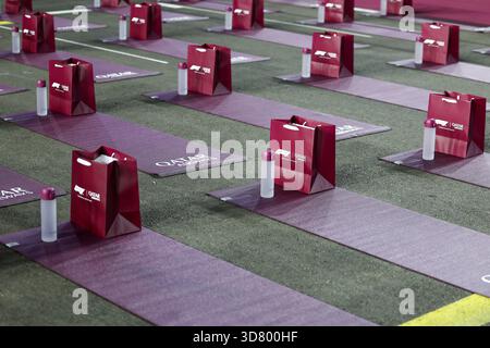 LUSAIL CITY, QATAR - NOVEMBRE 27 : vue générale de l'événement Qatar Airways lors des avant-premières du Grand Prix de F1 du Qatar sur le circuit international de Lusail le 27 novembre 2025 à Lusail City, Qatar. (Photo de Qian Jun/Paddocker) Banque D'Images