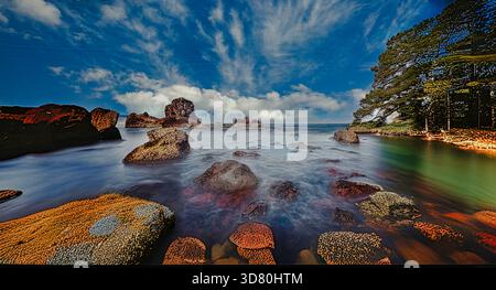 Plage de l'Océan Pacifique Banque D'Images