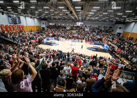 Farum, Danemark. 27 novembre 2025. Farum Arena vu lors de la qualification européenne de la Coupe du monde FIBA 2027 entre le Danemark et l'Espagne à Farum. Crédit : Gonzales photo/Alamy Live News Banque D'Images