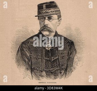 Le général Louis Faidherbe, commandant en chef de l'armée du Nord pendant la guerre franco-prussienne. Banque D'Images