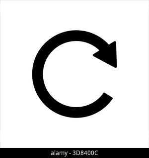 conception de vecteur d'icône de rotation à angle droit isolé sur fond blanc Illustration de Vecteur