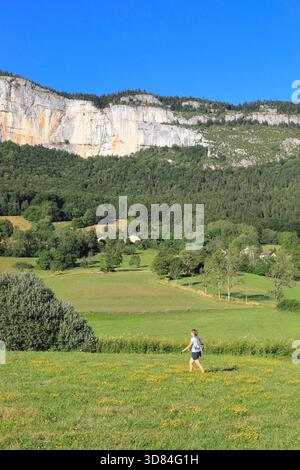 France, Drôme, Vercors, Parc naturel régional du Vercors, Saint-Martin-en-Vercors Banque D'Images