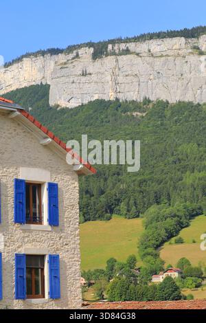 France, Drôme, Vercors, Parc naturel régional du Vercors, Saint-Martin-en-Vercors Banque D'Images