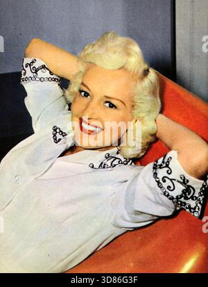 MON CIEL BLEU 1950 20th Century Fox film avec Betty Grable Banque D'Images