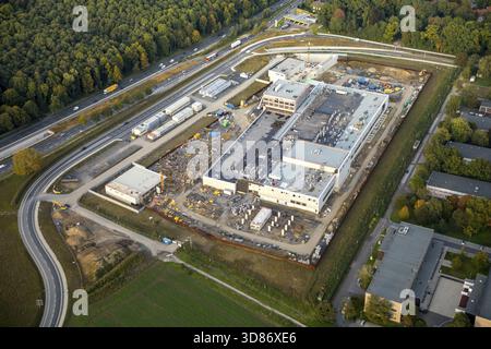 Succursale de la Banque fédérale Aplerbeck, coffre-fort pour les réserves d'or, Fort Knox allemand, chantier de construction de la banque centrale de l'État, Dortmund, région de la Ruhr, Rhénanie du Nord-O. Banque D'Images