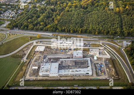 Succursale de la Banque fédérale Aplerbeck, coffre-fort pour les réserves d'or, Fort Knox allemand, chantier de construction de la banque centrale de l'État, Dortmund, région de la Ruhr, Rhénanie du Nord-O. Banque D'Images