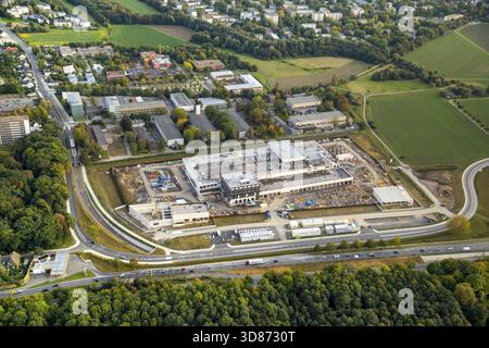 Succursale de la Banque fédérale Aplerbeck, coffre-fort pour les réserves d'or, Fort Knox allemand, chantier de construction de la banque centrale de l'État, Dortmund, région de la Ruhr, Rhénanie du Nord-O. Banque D'Images
