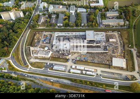 Succursale de la Banque fédérale Aplerbeck, coffre-fort pour les réserves d'or, Fort Knox allemand, chantier de construction de la banque centrale de l'État, Dortmund, région de la Ruhr, Rhénanie du Nord-O. Banque D'Images
