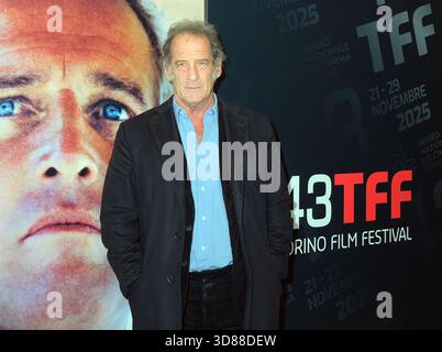 Turin, Italie. 29 novembre 2025. Turin au Festival du film de Turin avec l'acteur Vincent Lindon crédit : Independent photo Agency/Alamy Live News Banque D'Images