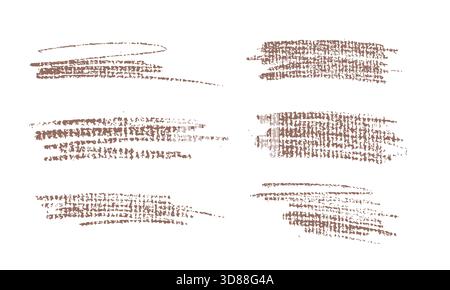 Cette collection présente diverses textures de crayon moka qui peuvent être utilisées pour le dessin, l'esquisse et le travail de conception. Chaque texture présente des traits uniques Illustration de Vecteur