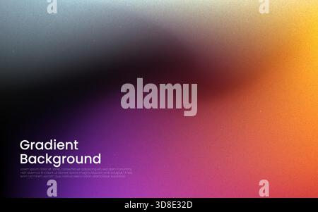 Bruit de fond abstrait. Texture vibrante avec couleurs dynamiques et effet de flou doux pour un design moderne, un projet créatif ou numérique Vintage granuleux Illustration de Vecteur