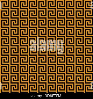 Motif géométrique sinueux simple répétitif Illustration de Vecteur