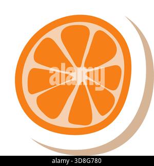 Décoration de Noël orange éco faite à la main Illustration de Vecteur