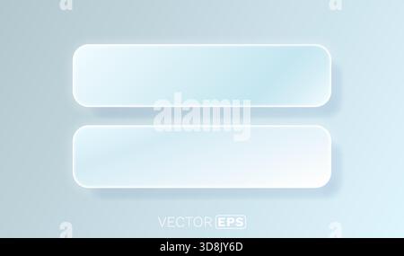 Éléments d'interface utilisateur de cadre élégant sur un fond bleu clair, parfait pour la conception moderne de Web et d'applications. Illustration vectorielle Illustration de Vecteur