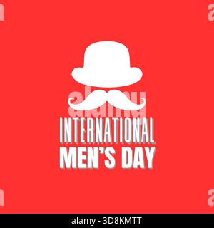 La Journée internationale de l'homme, célébrée le 19 novembre, célèbre les contributions positives des hommes à la société Illustration de Vecteur