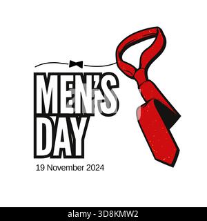 La Journée internationale de l'homme, célébrée le 19 novembre, célèbre les contributions positives des hommes à la société Illustration de Vecteur