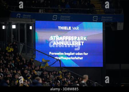 Broendby, Danemark. 1er décembre 2025. Superligakampen mellem Broendby IF og FC Fredericia paa Broendby Stadion mandag den 1. décembre 2025. Crédit : Ritzau/Alamy Live News Banque D'Images