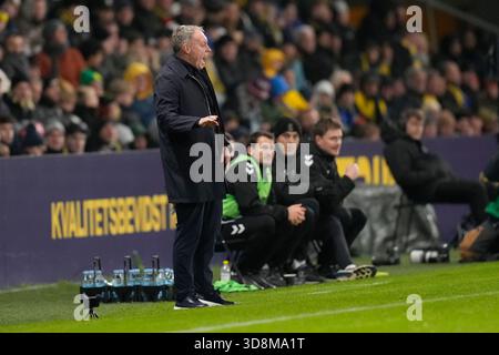 Broendby, Danemark. 1er décembre 2025. Superligakampen mellem Broendby IF og FC Fredericia paa Broendby Stadion mandag den 1. décembre 2025. Crédit : Ritzau/Alamy Live News Banque D'Images
