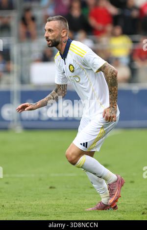 Groedig, AUTRICHE - JUILLET 30 : Marcelo Brozovic d'Al Nassr lors du match amical de pré-saison entre Al Nassr et Toulouse FC au MGG Arena le 30 juillet 2025 à Groedig, Autriche .250730 SEPA 07 067 - 20250730 PD17764 Banque D'Images