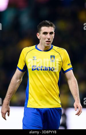 Broendby, Danemark. 1er décembre 2025. Luis Binks Vallys de Broendby vu lors du match de 3F Superliga entre Broendby IF et FC Fredericia au Broendby Stadion à Broendby. Crédit : Gonzales photo/Alamy Live News Banque D'Images