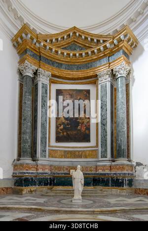 CATANE, ITALIE. Vue intérieure de l'église San Nicolo l'Arena ou de l'église Saint Nicolas l'Arena Banque D'Images