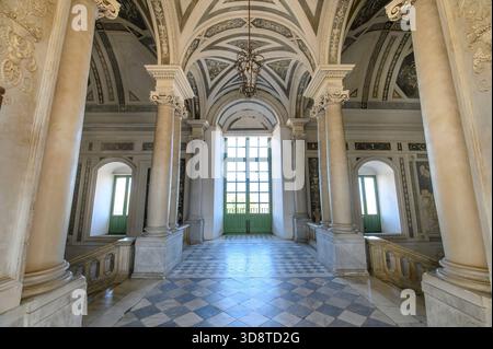 Catane, Sicile, Italie. Intérieur de l'Université de Catane résidant dans l'ancien monastère bénédictin di san Nicolo Banque D'Images