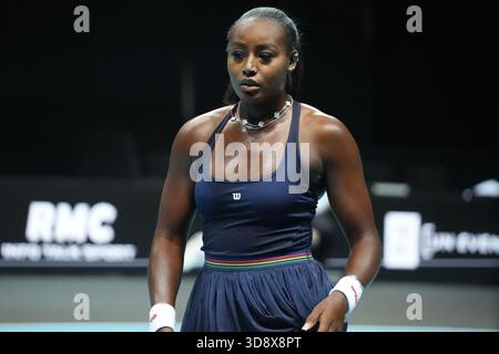 Alycia Parks of USA lors de l’Open d’ Angers Women 2025, le 02 décembre 2025 à Trelaze, France- photo Laurent Lairys Banque D'Images