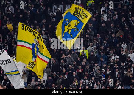 Torino, Italie. 02 décembre 2025. -J lors de la manche du 16 Frecciarossa Italian Cup 2025/ 2026 match de football entre Juventus FC et Udinese au stade Juventus de Turin, Italie du Nord, le 2 décembre 2025. Sport - Football (photo de Fabio Ferrari /LaPresse) crédit : LaPresse/Alamy Live News Banque D'Images
