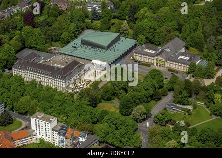 Aix-la-Chapelle casino et hôtel Pullman Aachen Quellenhof, Eurogress Aix-la-Chapelle, jardin spa Aix-la-Chapelle, vue sur le centre-ville d'Aix-la-Chapelle, Aix-la-Chapelle, Euregio Meuse-Rhin Banque D'Images