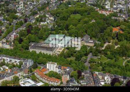 Aix-la-Chapelle casino et hôtel Pullman Aachen Quellenhof, Eurogress Aix-la-Chapelle, jardin spa Aix-la-Chapelle, vue sur le centre-ville d'Aix-la-Chapelle, Aix-la-Chapelle, Euregio Meuse-Rhin Banque D'Images
