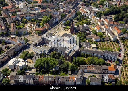 Marien-Hospital Witten avec Ardey Hotel Witten, Kolping Forum Witten gGmbH, Witten, région de la Ruhr, Rhénanie du Nord-Westphalie, Allemagne, DE, Europe, aérien v Banque D'Images