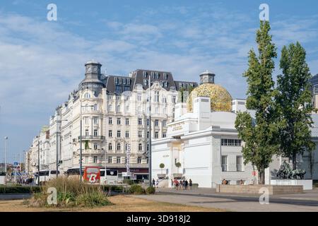 Vienne, Autriche - 17 août 2024 : bâtiment de la sécession (Secessionsgebaude), monument emblématique de l'Art Nouveau à Vienne, Autriche, Banque D'Images