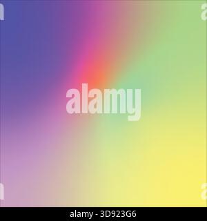 Arrière-plan dégradé rêveur doux avec des teintes violettes, jaunes et vertes se fondant dans un lavage de couleur abstrait lisse parfait pour la conception créative, les œuvres d'art. Illustration de Vecteur